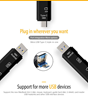 ΑΝΤΑΠΤΟΡΑΣ 5 in 1 OTG Multi-in-one Micro USB TF SD Memory Card Reader Adapter , Mac,Android,OTG