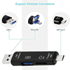 ΑΝΤΑΠΤΟΡΑΣ 5 in 1 OTG Multi-in-one Micro USB TF SD Memory Card Reader Adapter , Mac,Android,OTG