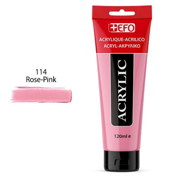 ΑΚΡΥΛΙΚΟ ΧΡΩΜΑ EFO 120ml MAGENTA ROZ PINK  σωληνάριο 389114