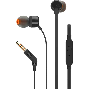 ΑΚΟΥΣΤΙΚΑ JBL TUNE 160 ΜΑΥΡΟ IN EAR PURE BASS HANDS FREE CALLS