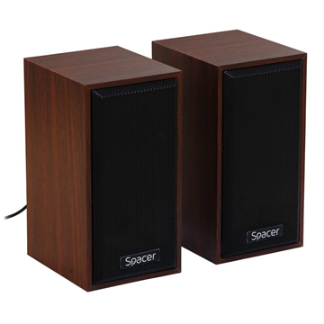 ΗΧΕΙΑ SPACER SPB-201 BLACK-WOOD USB 2.0 2X3WRMS POWER USB 5V