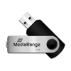 ΜΝΗΜΗ USB MEDIARANGE 32GB BLACK USB 2.0 SWIVEL