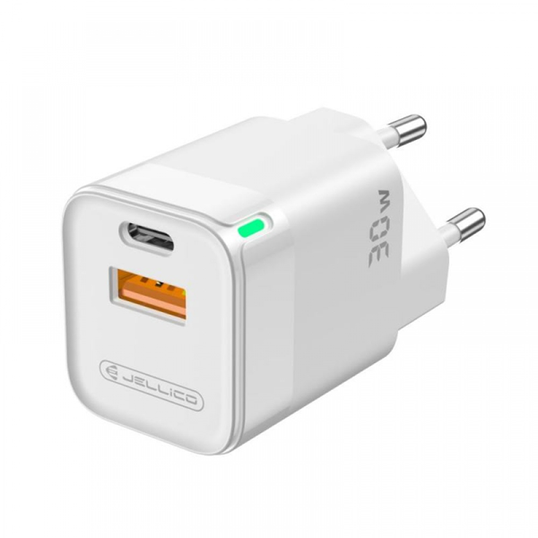 ΦΟΡΤΙΣΤΗΣ ΤΟΙΧΟΥ JELLICO  C44 30 Watt  MINI PD FAST CHARGER 1XUSB X1TYPE-C