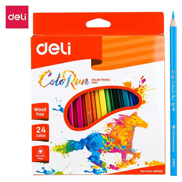 ΞΥΛΟΜΠΟΓΙΑ DELI 24 TEM ΜΕΓΑΛΗ WOOD-FREE COLORUN 3/ΓΩΝΟ. C001