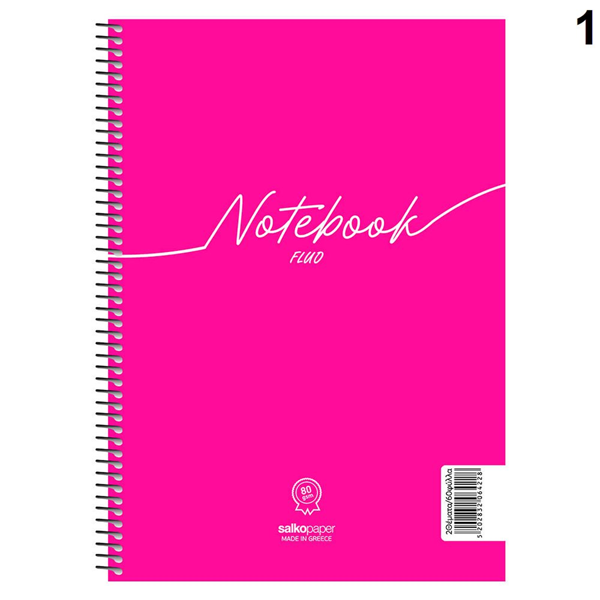 ΤΕΤΡΑΔΙΟ ΣΠΙΡΑΛ MONO SALKO NOTEBOOK FLUO 21X29 60Φ-120σελ. ΘΕΜΑΤΑ 2 6426