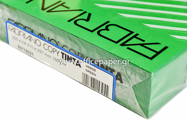 ΧΑΡΤΙ FABRIANO 160GR A4 ΠΡΑΣΙΝΟ-VERDE  ΠΑΚ.250Φ