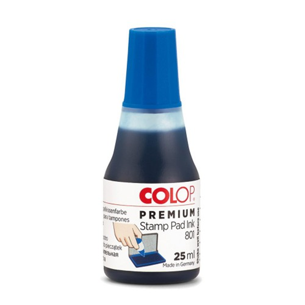 ΜΕΛΑΝΗ ΣΦΡΑΓΙΔΩΝ COLOP ΜΠΛΕ 25ml Νο801