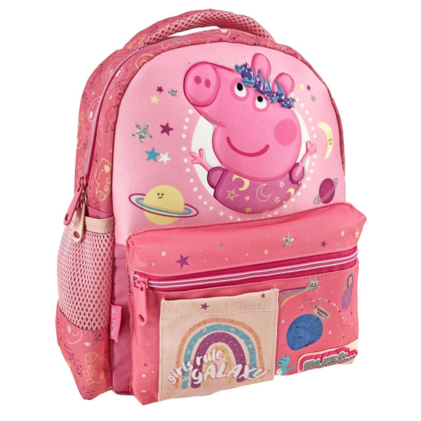 ΤΣΑΝΤΑ ΝΗΠΕΙΟΥ MUST PEPPA PIG GIRLS RULE GALAXY 3D SOFT 2 ΘΗΚΕΣ 27X10X31cm 000482683  2022