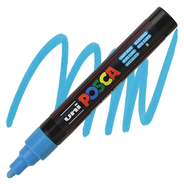 ΜΑΡΚΑΔΟΡΟΣ UNI POSCA PC-5Μ 1.8-2.5mm ΓΑΛΑΖΙΟ ΜΕΣΑΙΟΣ