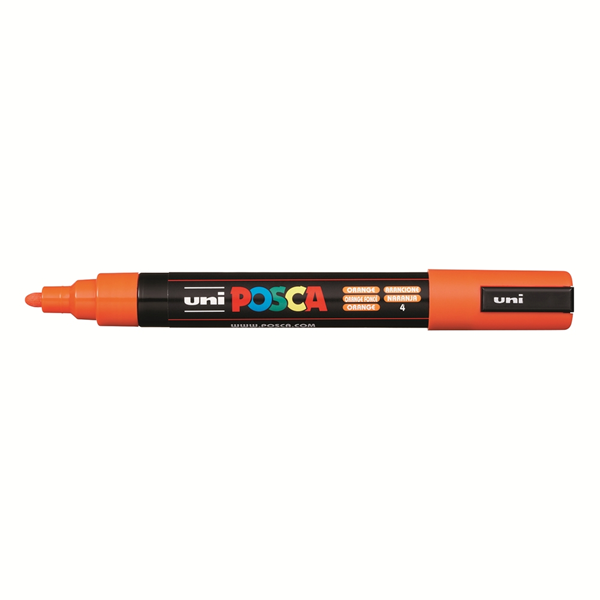 ΜΑΡΚΑΔΟΡΟΣ UNI POSCA PC-5Μ 1.8-2.5mm ΠΟΡΤΟΚΑΛΙ ΜΕΣΑΙΟΣ