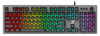 ΠΛΗΚΤΡΟΛΟΓΙΟ ROAR gaming πληκτρολόγιο RR-0005, ενσύρματο, αθόρυβα πλήκτρα, RGB, μαύρο