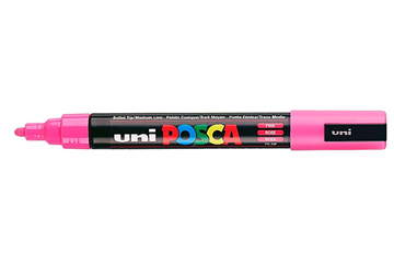 ΜΑΡΚΑΔΟΡΟΣ UNI POSCA PC-5Μ 1.8-2.5mm ΡΟΖ ΜΕΣΑΙΟΣ