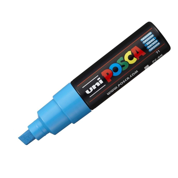 ΜΑΡΚΑΔΟΡΟΣ UNI POSCA PC-8K ΤΥΡΚΟΥΑΖ 8MM