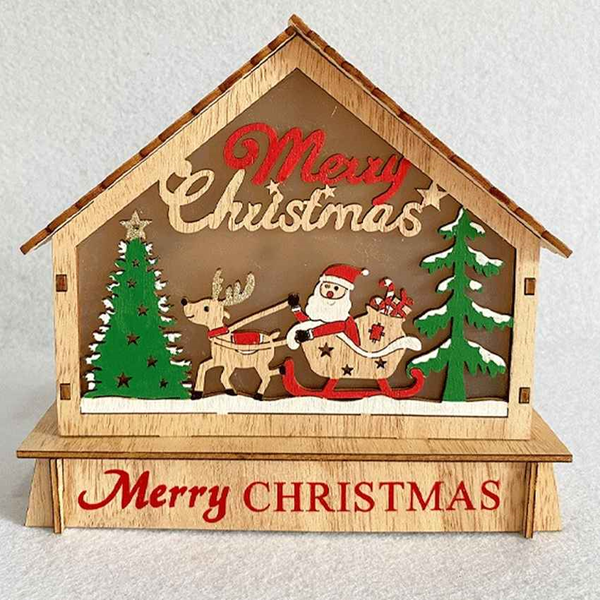 ΣΠΙΤΑΚΙ ΧΡΙΣΤΟΥΓΕΝΝΩΝ 4.5x16x17εκ. ΞΥΛΙΝΟ ΜΕ ΦΩΣ 433764