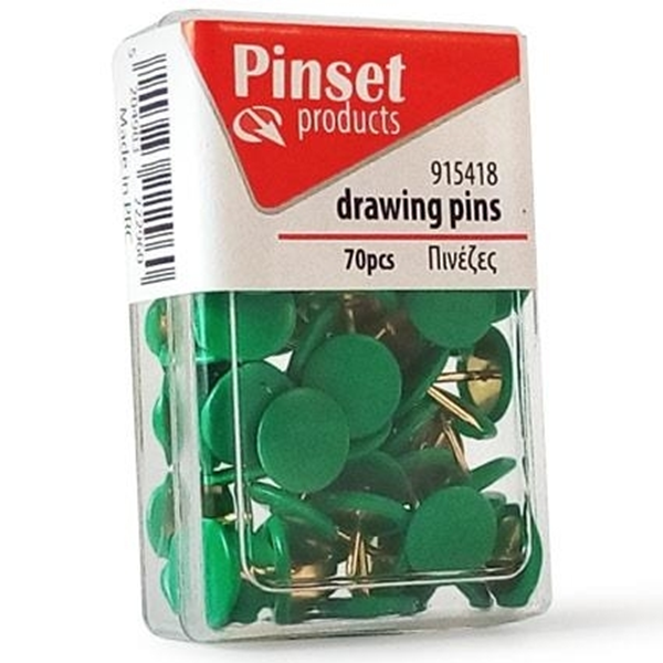ΠΙΝΕΖΕΣ PINSET ΠΡΑΣΙΝΟ ΧΡΩΜΑ  κουτάκι 70 τεμαχίων