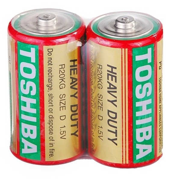 ΜΠΑΤΑΡΙΕΣ TOSHIBA D HEAVY DUTY R-20 SET 2 ΤΕΜ 1.5V