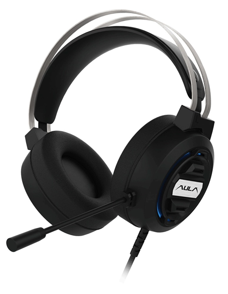 ΑΚΟΥΣΤΙΚΑ AULA gaming headset Mountain S603, RGB, 2x 3.5mm, 50mm, μαύρο