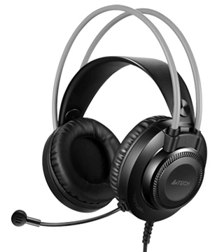 ΑΚΟΥΣΤΙΚΑ A4TECH Headset FH200U, USB, 50mm ακουστικά, DSP stereo, μαύρα