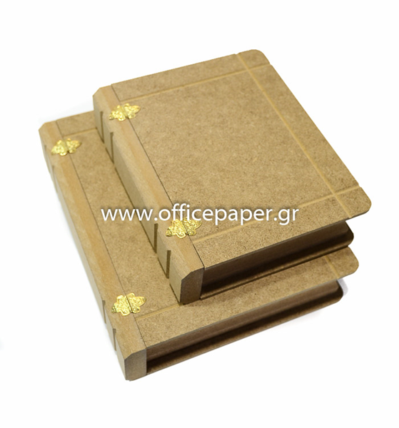 ΞΥΛΙΝΟ ΚΟΥΤΙ ΒΙΒΛΙΟ 29x19x7.5εκ. MDF ΓΙΑ ΝΤΕΚΟΥΠΑΖ KT020