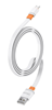 ΚΑΛΩΔΙΟ USB 2.0 MALE TO MICRO CELEBRAT CB-33M, flat, 10.5W, 1m, ΛΕΥΚΟ
