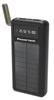 POWERBANK POWERTECH PT-1084 ΗΛΙΑΚΟ 20000mAh, 10.5W μαύρο,με οθόνη και καλώδια
