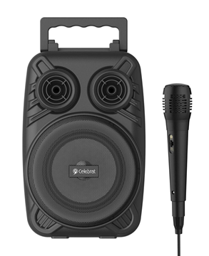 ΗΧΕΙΑ BLUETOOTH ΦΟΡΗΤΟ CELEBRAT φορητό OS-07 με μικρόφωνο, 5W, 1200mAh, Bluetooth, μαύρο ή μπλέ κώνος