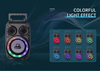 ΗΧΕΙΑ BLUETOOTH ΦΟΡΗΤΟ CELEBRAT φορητό OS-07 με μικρόφωνο, 5W, 1200mAh, Bluetooth, μαύρο ή μπλέ κώνος