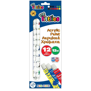 Ακρυλικά Χρώματα The littlies 12ml 12 Χρώματα