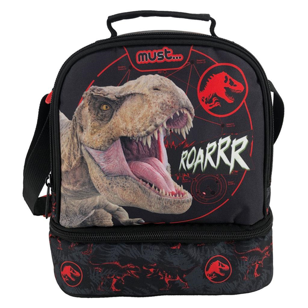 Τσαντάκι Φαγητού Ισοθερμικό Jurassic T-Rex Roarrr Must 2 Θήκες