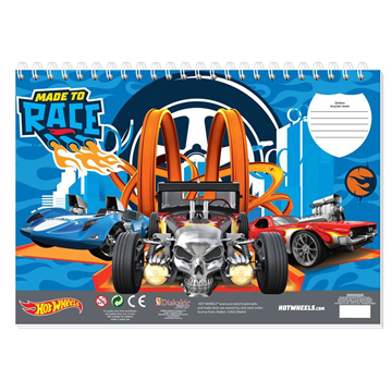 ΜΠΛΟΚ ΖΩΓΡΑΦ HOT WHEELS 23X33 40ΦΥΛ ΑΥΤΟΚ-ΣΤΕΝΣΙΛ- 2ΣΕΛ ΧΡ  2ΣΧ