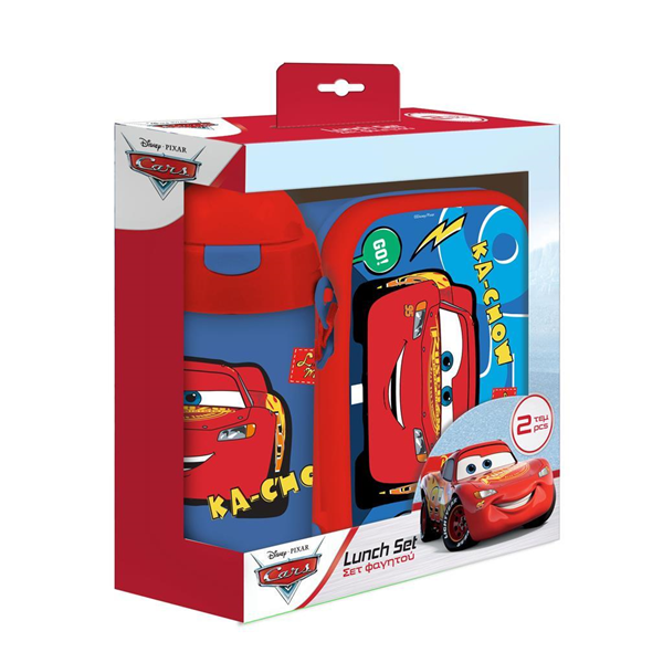 ΣΕΤ ΦΑΓΗΤΟΥ DISNEY CARS ΜΕ ΦΑΓΗΤΟΔΟΧΕΙΟ 800 ML - ΠΑΓΟΥΡΙ ΠΛΑΣΤΙΚΟ 500 ML