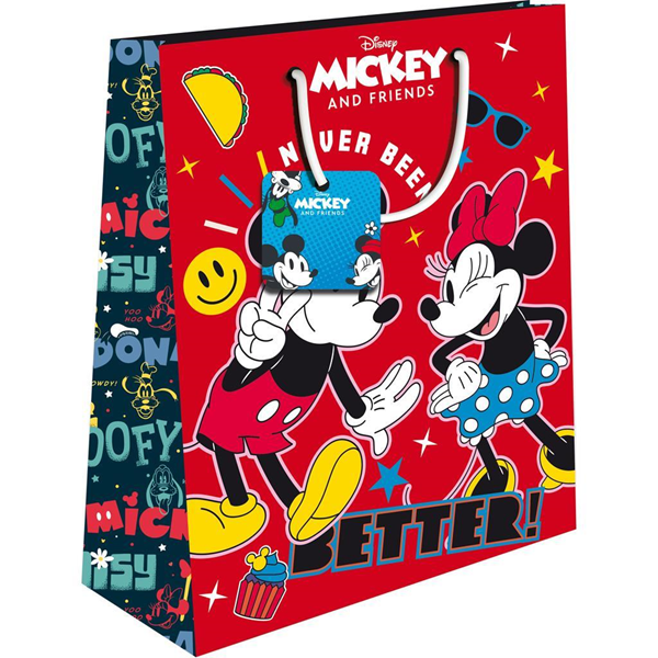 ΣΑΚΟΥΛΑ ΔΩΡΟΥ ΧΑΡΤΙΝΗ 33X12X45 MICKEY/MINNIE 2ΣΧ