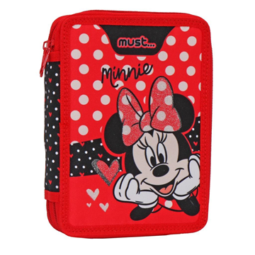 Κασετίνα Διπλή Γεμάτη Disney Minnie Mouse Must