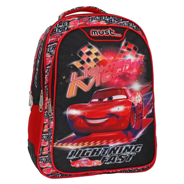 Σχολική Τσάντα Πλάτης Δημοτικού Disney Cars Lighting Fast Must 3 Θήκες