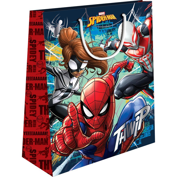 ΣΑΚΟΥΛΑ ΔΩΡΟΥ ΧΑΡΤΙΝΗ 33X12X45 SPIDERMAN ΜΕ FOIL 2ΣΧ Ν