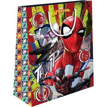 ΣΑΚΟΥΛΑ ΔΩΡΟΥ ΧΑΡΤΙΝΗ 26X12X32 SPIDERMAN ΜΕ FOIL 2ΣΧ Ν