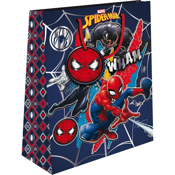 ΣΑΚΟΥΛΑ ΔΩΡΟΥ ΧΑΡΤΙΝΗ 33X12X45 SPIDERMAN ΜΕ FOIL 2ΣΧ