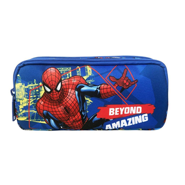 Σχολική Κασετίνα Βαρελάκι Spiderman Beyond Amazing 2 Θήκες