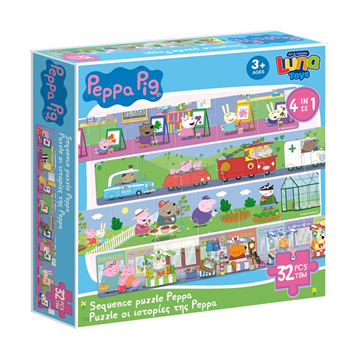 PUZZLE ΦΤΙΑΞΕ ΤΗΝ ΙΣΤΟΡΙΑ 32ΤΕΜ PEPPA PIG