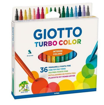 ΜΑΡΚΑΔΟPΟΙ 36ΤΕΜ TURBO COLOR BLISTER GIOTTO