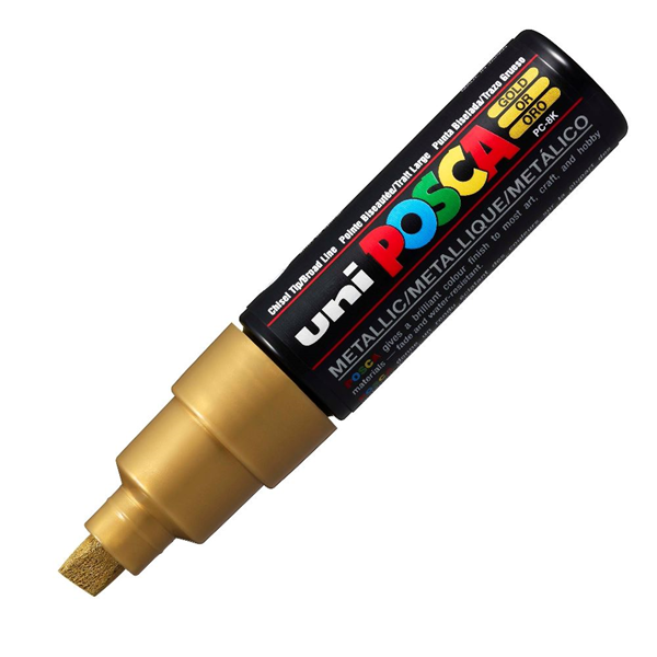 ΜΑΡΚΑΔΟΡΟΣ UNI POSCA PC-8K ΧΡΥΣΟ 8MM