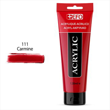 ΑΚΡΥΛΙΚΟ ΧΡΩΜΑ EFO 120ml RED CARMIN-KOKKINO ΚΑΡΜΙΝ σωληνάριο 389111