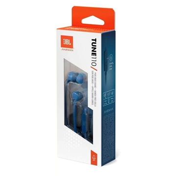 ΑΚΟΥΣΤΙΚΑ JBL TUNE 110 ΛΕΥΚΑ IN EAR PURE BASS HANDS FREE CALLS