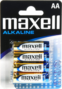 ΜΠΑΤΑΡΙΕΣ MAXELL ΑΑ ALKALINE  LR6 4TEM (ΛΗΞΗ 201/ΙΑΝ)