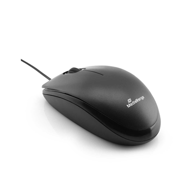 ΠΟΝΤΙΚΙ MediaRange Optical Mouse Corded 3-Button Silent-click 1000 dpi (Black, Wired) (MROS212)