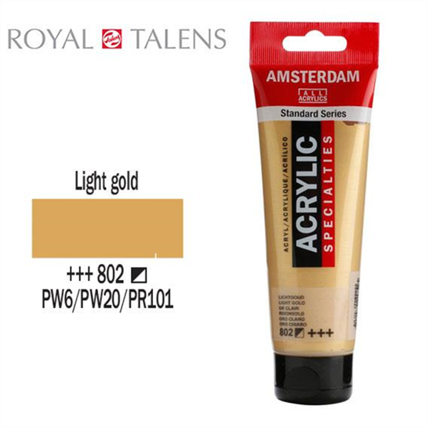 ΑΚΡΥΛΙΚΟ ΧΡΩΜΑ AMSTERDAM 120ml LIGTH GOLD σωληνάριο  N802