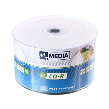 CD-R MY MEDIA 700MB X52 80min 50ΑΔΑ PRINTABLE WIDE ΣΕ ΖΕΛΑΤΙΝΑ