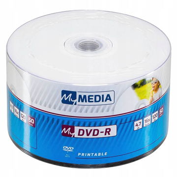 DVD-R MY MEDIA 4.7GB X16 120min 50ΑΔΑ PRINTABLE WIDE ΣΕ ΖΕΛΑΤΙΝΑ