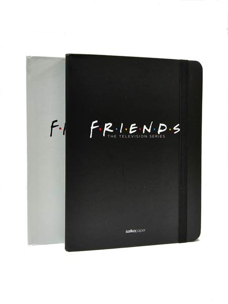 ΣΗΜΕΙΩΜΑΤΑΡΙΟ ΜΕ ΛΑΣΤΙΧΟ Salkopaper Α5 15Χ20.5εκ. 96φ. FRIENDS 2 ΣΧΕΔΙΑ