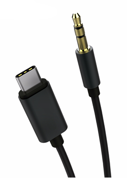 ΚΑΛΩΔΙΟ POWERTECH USB-C σε 3.5mm CAB-UC017, 1m, μαύρο